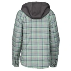 Klim Women's Upland Insulated Flannel Shirt -Klim Sales Store 3682 000 Monument 20Gray 20 20Wintermint 04