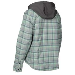 Klim Women's Upland Insulated Flannel Shirt -Klim Sales Store 3682 000 Monument 20Gray 20 20Wintermint 06