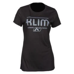 Klim Women's Kute Corp Short Sleeve Tees -Klim Sales Store 3783 001 Black 20 20Asphalt 01