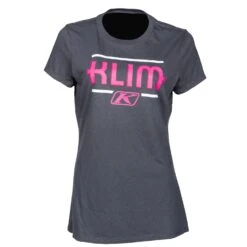 Klim Women's Kute Corp Short Sleeve Tees -Klim Sales Store 3783 001 Charcoal 20 20Knockout 20Pink 01