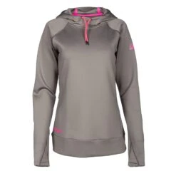 Klim Women's Equinox Hoodie -Klim Sales Store 3801 000 Castlerock 20Gray 20 20Knockout 20Pink 03