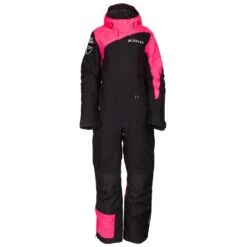 Klim Women's Vailslide One-piece 34 Klim Women's Vailslide One-piece -Klim Sales Store 4058 001 Black 20 20Knockout 20Pink 03