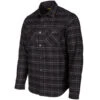 Klim Highland Flannel Shirt - Black / Asphalt