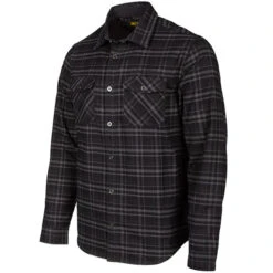 Klim Highland Flannel Shirt - Black / Asphalt
