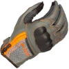 Klim Induction Leather Gloves - Cool Grey / Strike Orange -Klim Sales Store klim induction leather gloves cool grey strike orange