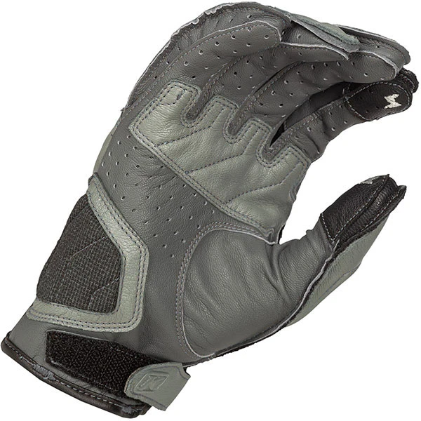Klim Induction Leather Gloves - Monument Grey 4 Klim Induction Leather Gloves - Monument Grey - Image 2