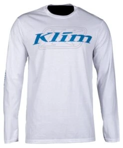 Klim K Corp Long Sleeve Tees -Klim Sales Store klim k corp long sleeve tees mens casual klim white vivid blue sm 567592