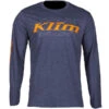 Klim K Corp Long Sleeved T-Shirt - Heathered Navy / Strike Orange 2 Klim K Corp Long Sleeved T-Shirt - Heathered Navy / Strike Orange -Klim Sales Store klim k corp long sleeved t shirt heathered navy strike orange