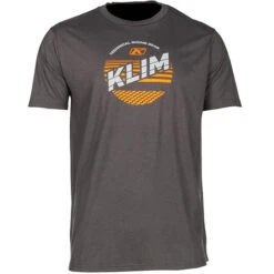 Klim Kinetic SS T-Shirt - Charcoal / Strike Orange