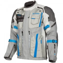 Klim Badlands Pro Gore-Tex Textile Jacket - Cool Gray / Electric Blue Lemonade 8 Klim Badlands Pro Gore-Tex Textile Jacket - Cool Gray / Electric Blue Lemonade -Klim Sales Store klim badlands pro textile jacket cool grey electric blue lemonade detail2