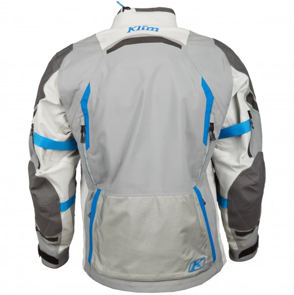 Klim Badlands Pro Gore-Tex Textile Jacket - Cool Gray / Electric Blue Lemonade 6 Klim Badlands Pro Gore-Tex Textile Jacket - Cool Gray / Electric Blue Lemonade - Image 4