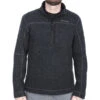 Klim Bighorn Canyon Wool Fleece 1/4 Zip Pullover - Black Heather -Klim Sales Store klim bighorn canyone wool fleece 1 4 zip black heather