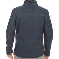 Klim Bighorn Canyon Wool Fleece 1/4 Zip Pullover - Dress Blues Heather -Klim Sales Store klim bighorn canyone wool fleece 1 4 zip dress blues heather detail1