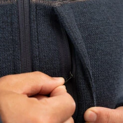 Klim Bighorn Canyon Wool Fleece Hoodie - Dress Blues Heather -Klim Sales Store klim bighorn canyone wool fleece hoodie dress blues heather detail3