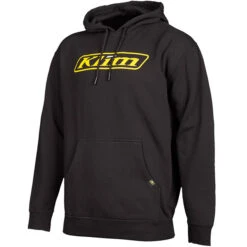 Klim Corp Hoodie - Black / Vibrant Yellow