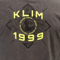 Klim Discovery Tri-Blend T-Shirt - Heathered Charcoal / Hi-Vis -Klim Sales Store klim discovery tri blend t shirt heathered charcoal hi vis lifestyle4