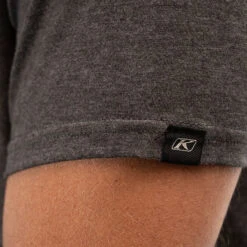 Klim Discovery Tri-Blend T-Shirt - Heathered Charcoal / Hi-Vis -Klim Sales Store klim discovery tri blend t shirt heathered charcoal hi vis lifestyle5