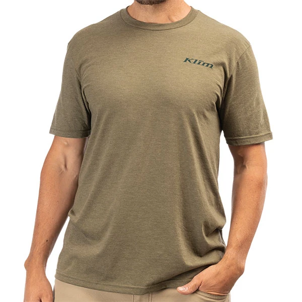 Klim Discovery Tri-Blend T-Shirt - Military Green Frost / Dark Sea 3 Klim Discovery Tri-Blend T-Shirt - Military Green Frost / Dark Sea