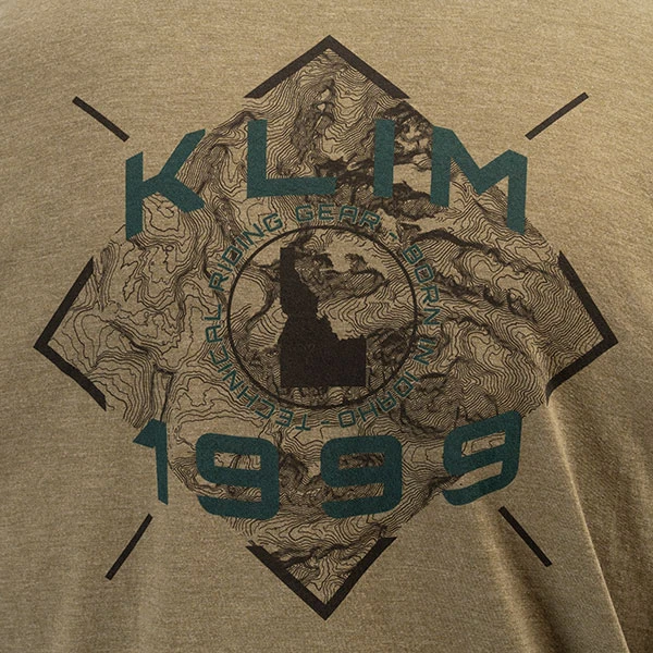 Klim Discovery Tri-Blend T-Shirt - Military Green Frost / Dark Sea 5 Klim Discovery Tri-Blend T-Shirt - Military Green Frost / Dark Sea - Image 3