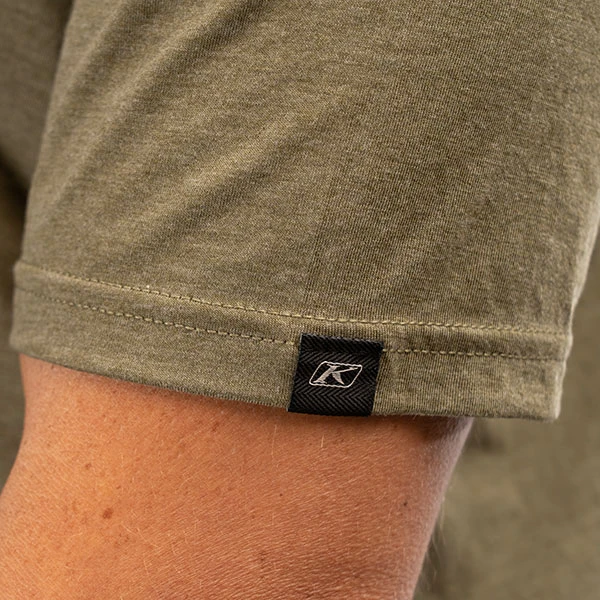 Klim Discovery Tri-Blend T-Shirt - Military Green Frost / Dark Sea 6 Klim Discovery Tri-Blend T-Shirt - Military Green Frost / Dark Sea - Image 4