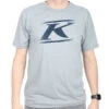Klim Drift Tri-Blend T-Shirt - Heathered Grey / Dress Blue -Klim Sales Store klim drift tri blend t shirt heathered gray dress blues