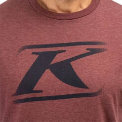 Klim Drift Tri-Blend T-Shirt - Maroon Frost / Dress Blue -Klim Sales Store klim drift tri blend t shirt maroon frost dress blues lifestyle2