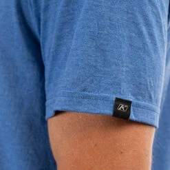 Klim Drift Tri-Blend T-Shirt - Royal Frost / Peyote -Klim Sales Store klim drift tri blend t shirt royal frost peyote lifestyle3