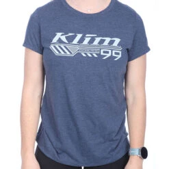 Klim Ladies Foundation Tri-Blend T-Shirt - Navy Frost / Papyrus