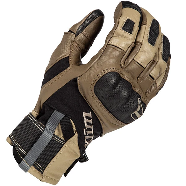 Klim Adventure Gore-Tex Short Leather Gloves - Tan 3 Klim Adventure Gore-Tex Short Leather Gloves - Tan