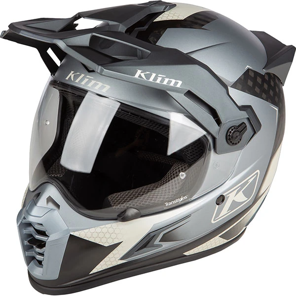 Klim Krios Pro Adventure Helmet - Charger Grey 3 Klim Krios Pro Adventure Helmet - Charger Grey