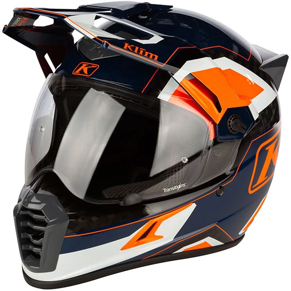 Klim Krios Pro Adventure Helmet - Rally Striking Orange 3 Klim Krios Pro Adventure Helmet - Rally Striking Orange
