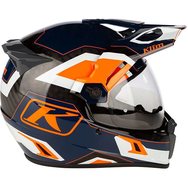 Klim Krios Pro Adventure Helmet - Rally Striking Orange 5 Klim Krios Pro Adventure Helmet - Rally Striking Orange - Image 3