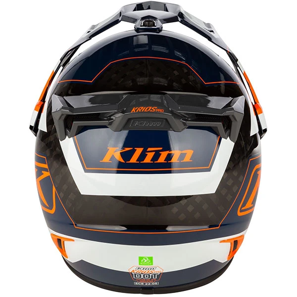 Klim Krios Pro Adventure Helmet - Rally Striking Orange 7 Klim Krios Pro Adventure Helmet - Rally Striking Orange - Image 5