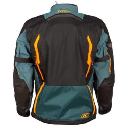 Klim Badlands Pro Gore-Tex Textile Jacket - Petrol / Strike Orange -Klim Sales Store klim jacket textile badlands pro gore petrol strike orange detail3