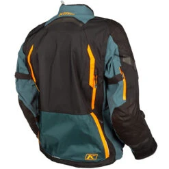 Klim Badlands Pro Gore-Tex Textile Jacket - Petrol / Strike Orange -Klim Sales Store klim jacket textile badlands pro gore petrol strike orange detail4