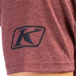 Klim K Corp SS T-Shirt - Maroon Frost / Red Orange -Klim Sales Store klim k corp ss t shirt maroon frost red orange detail2