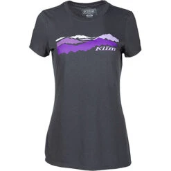 Klim Ladies Horizon T-Shirt - Charcoal / Heliotrope