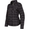 Klim Ladies Upland Flannel Shirt - Black / Asphalt -Klim Sales Store klim ladies upland flannel shirt black asphalt