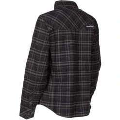 Klim Ladies Upland Flannel Shirt - Black / Asphalt -Klim Sales Store klim ladies upland flannel shirt black asphalt detail5