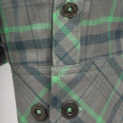 Klim Ladies Upland Flannel Shirt - Monument Gray / Wintermint -Klim Sales Store klim ladies upland flannel shirt monument grey wintermint detail6