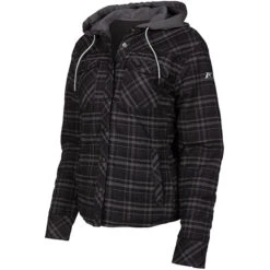 Klim Ladies Upland Insulated Flannel Shirt - Black / Asphalt
