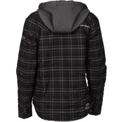 Klim Ladies Upland Insulated Flannel Shirt - Black / Asphalt -Klim Sales Store klim ladies upland insulated flannel shirt black asphalt detail4