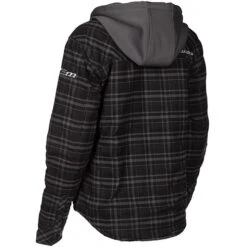 Klim Ladies Upland Insulated Flannel Shirt - Black / Asphalt -Klim Sales Store klim ladies upland insulated flannel shirt black asphalt detail5