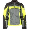 Klim Ladies Avalon Textile Jacket - Black / Fluo Yellow -Klim Sales Store klim ladies jacket avalon grey fluo yellow