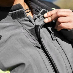 Klim Ladies Gore-Tex Latitude Textile Jacket - Hi-Vis -Klim Sales Store klim ladies jacket latitude hi vis lifestyle2