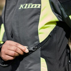 Klim Ladies Gore-Tex Latitude Textile Jacket - Hi-Vis -Klim Sales Store klim ladies jacket latitude hi vis lifestyle4