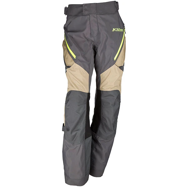 Klim Ladies Artemis Gore-Tex Textile Pants - Black / Tan / Fluo Yellow 4 Klim Ladies Artemis Gore-Tex Textile Pants - Black / Tan / Fluo Yellow - Image 2