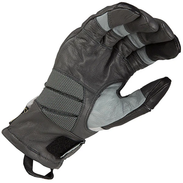 Klim Adventure Gore-Tex Short Leather Gloves - Asphalt 4 Klim Adventure Gore-Tex Short Leather Gloves - Asphalt - Image 2