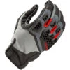Klim Baja S4 Leather Gloves - Monument Grey / Redrock -Klim Sales Store klim leather gloves baja s4 monument grey redrock