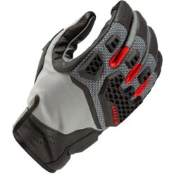 Klim Baja S4 Leather Gloves - Monument Grey / Redrock